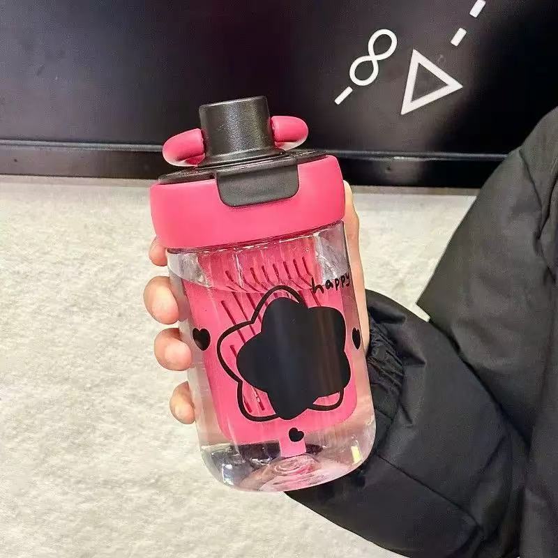 Large Capacity Plastic Straw Cup with Tea Infuser