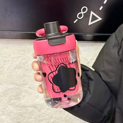 Large Capacity Plastic Straw Cup with Tea Infuser