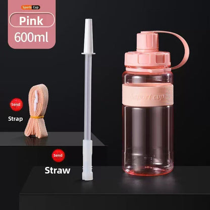 Large Capacity Plastic Straw Cup with Tea Infuser