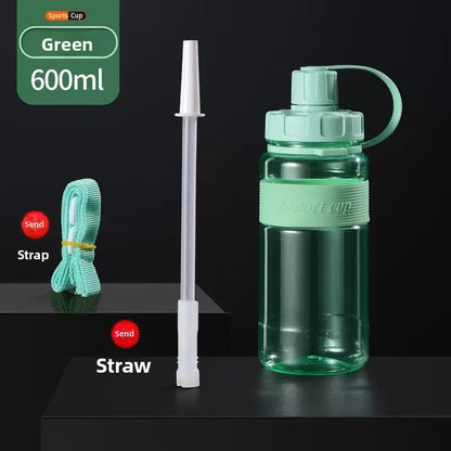 Large Capacity Plastic Straw Cup with Tea Infuser