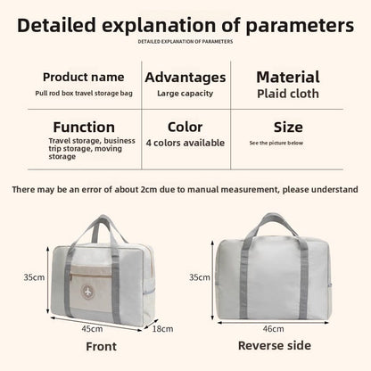Large-capacity portable short-distance boarding travel bag