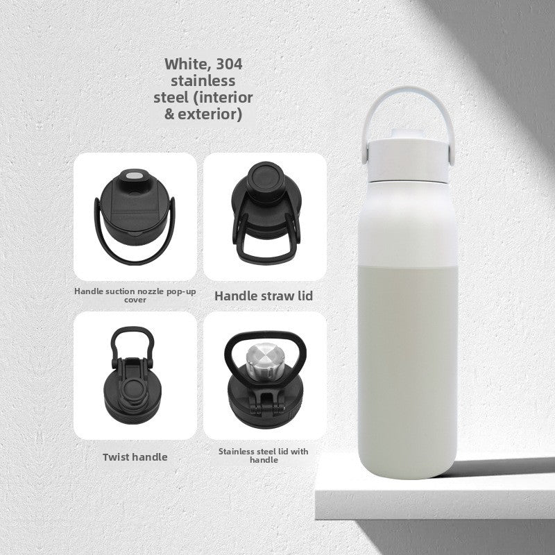 Large capacity portable sports thermos cup 304 stainless steel