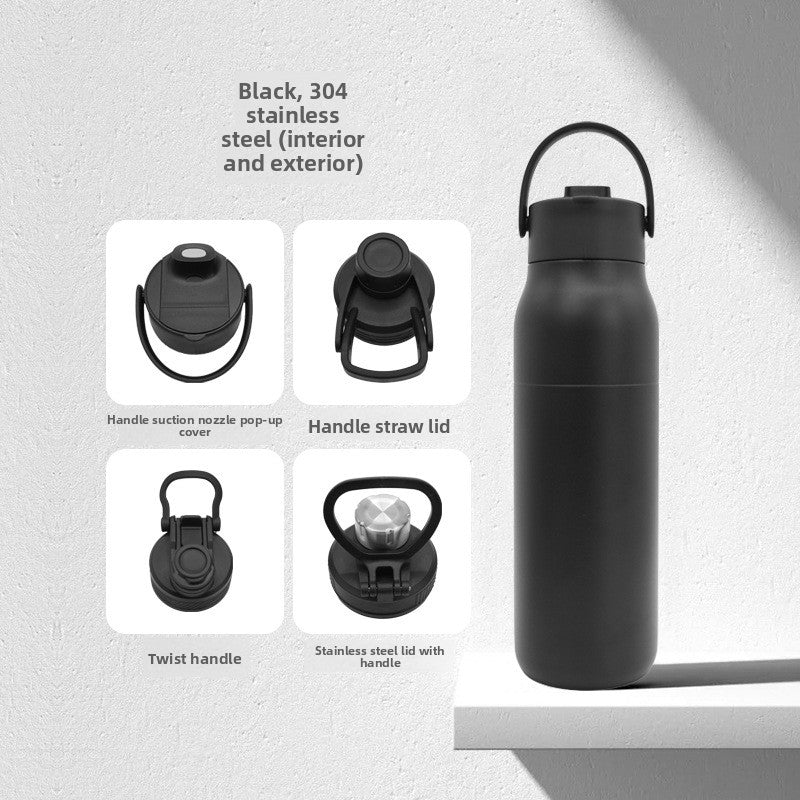 Large capacity portable sports thermos cup 304 stainless steel