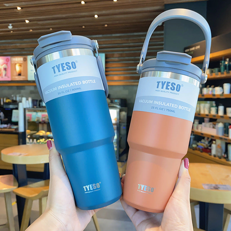 Large-Capacity Portable Stainless Steel Car Thermos Cup
