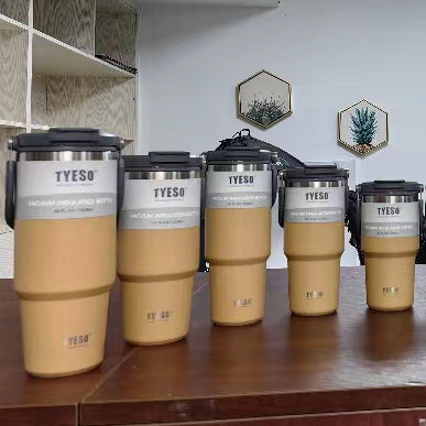 Large-Capacity Portable Stainless Steel Car Thermos Cup
