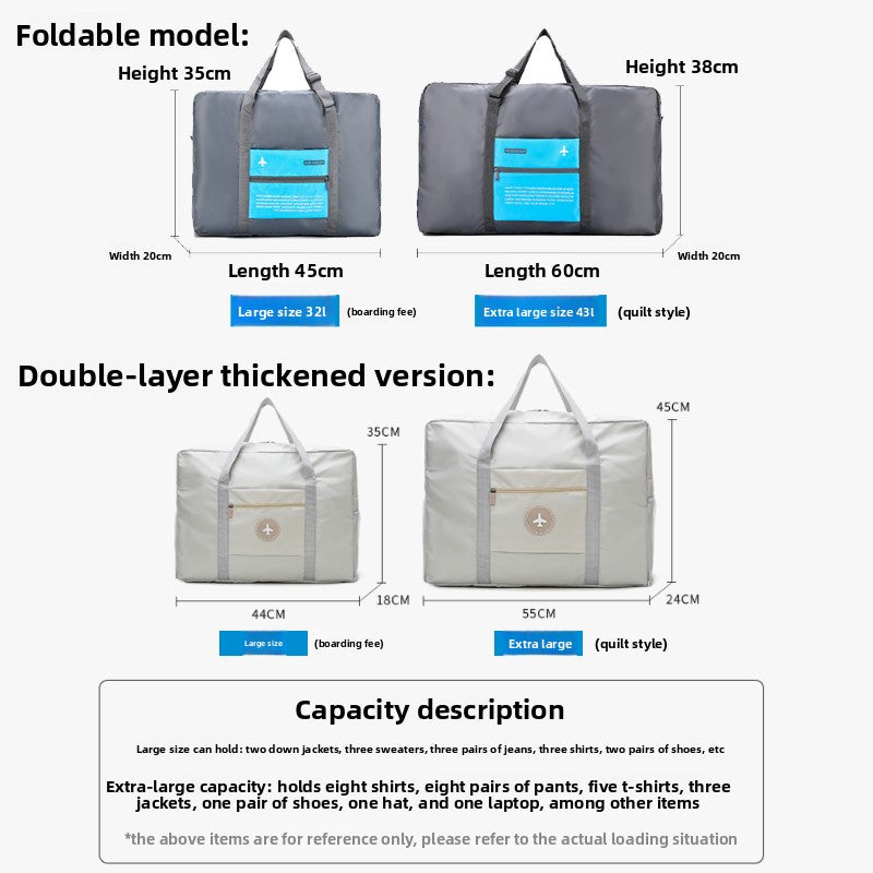 Large-capacity portable travel bag