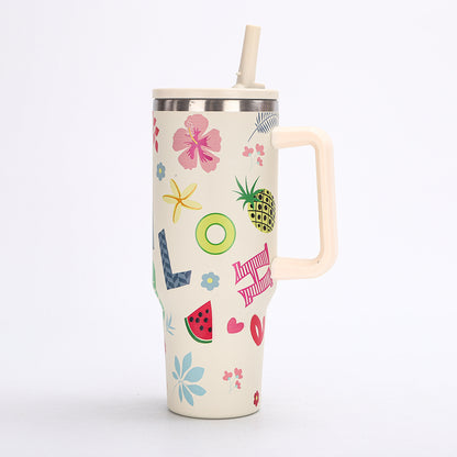 Large-capacity portable water bottle