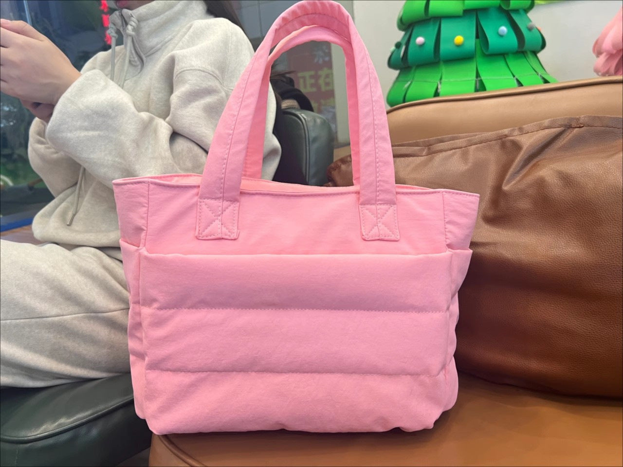 Large Capacity PU Leather Travel Handbag