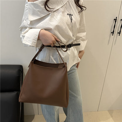 Large-Capacity PU Tote Bag for Women
