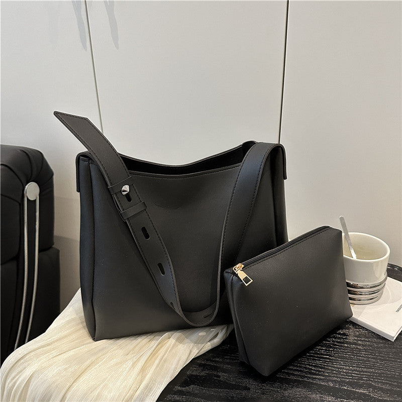 Large-Capacity PU Tote Bag for Women