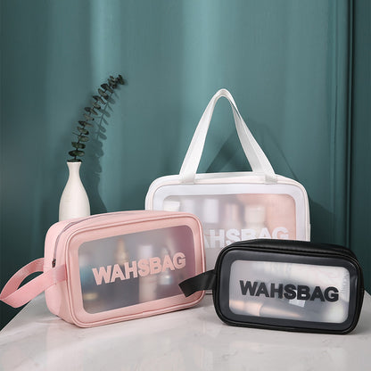 Large Capacity PU Transparent Toiletry Bag