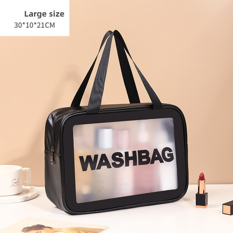 Large Capacity PU Transparent Toiletry Bag