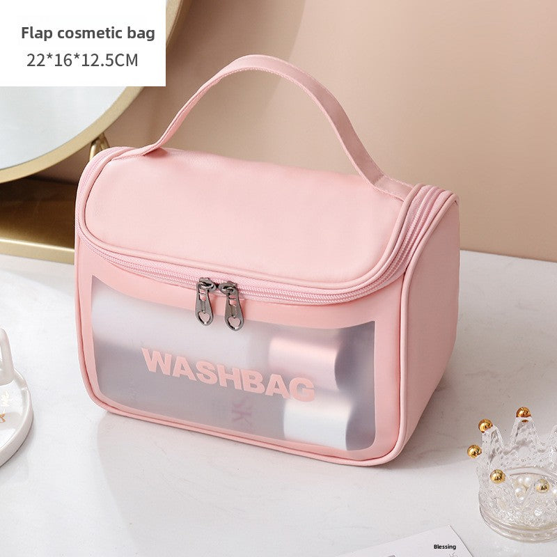 Large Capacity PU Transparent Toiletry Bag