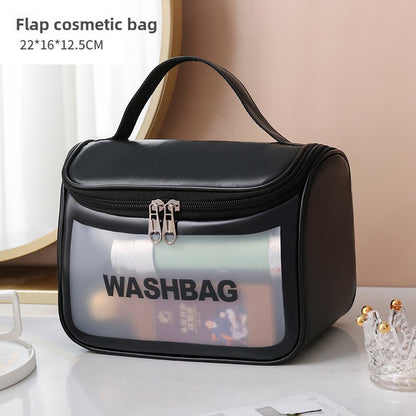Large Capacity PU Transparent Toiletry Bag