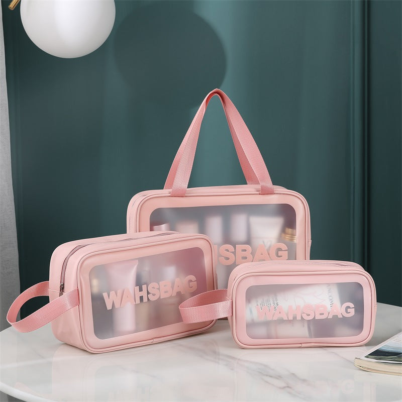 Large Capacity PU Transparent Toiletry Bag