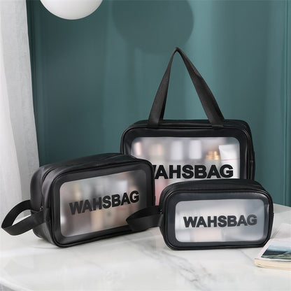 Large Capacity PU Transparent Toiletry Bag