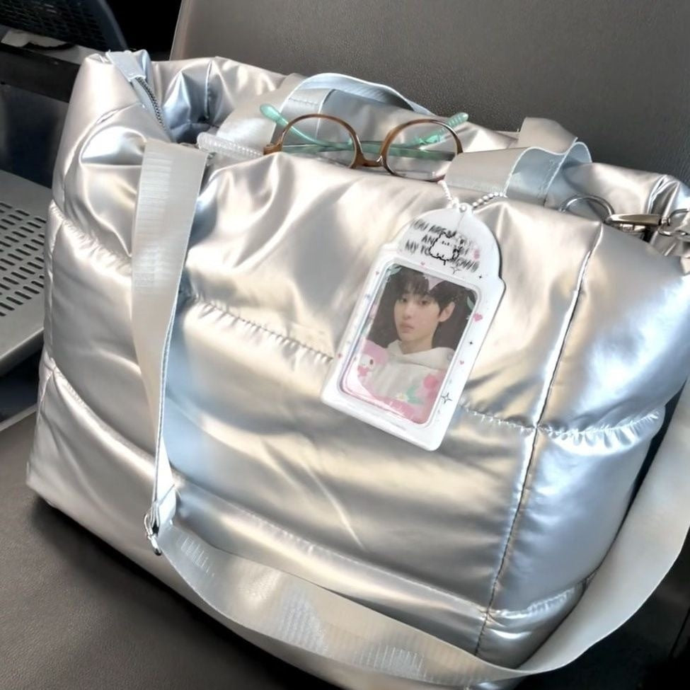 Large Capacity PU Travel Shoulder Bag