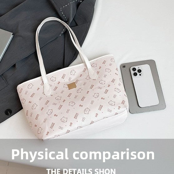Large-capacity PU underarm bag