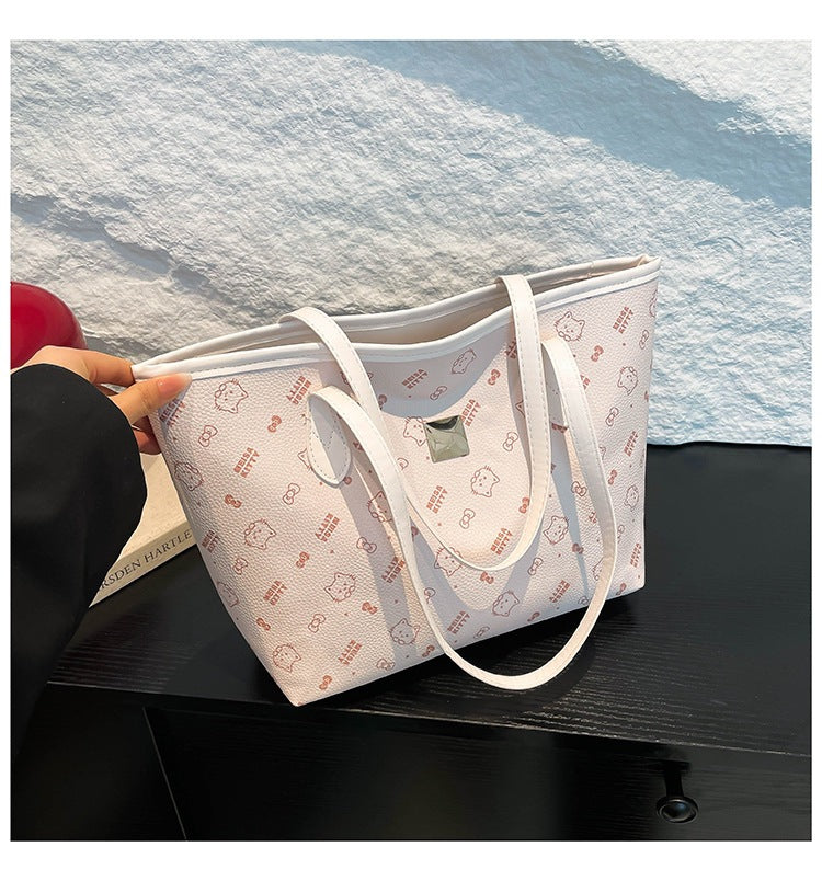 Large-capacity PU underarm bag