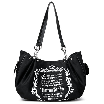 Large capacity retro chain tote bag