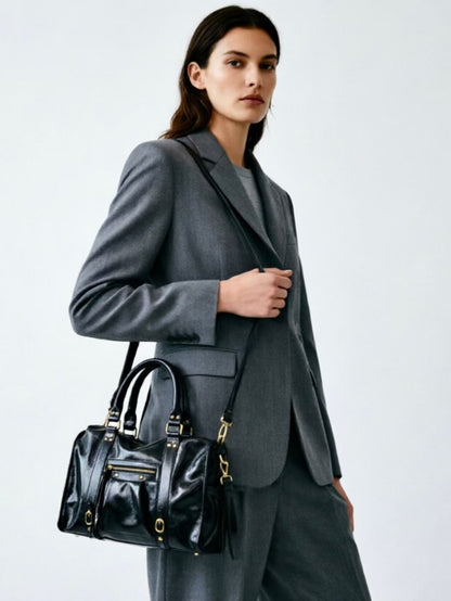 Large Capacity Retro Rivet Shoulder Crossbody Bag