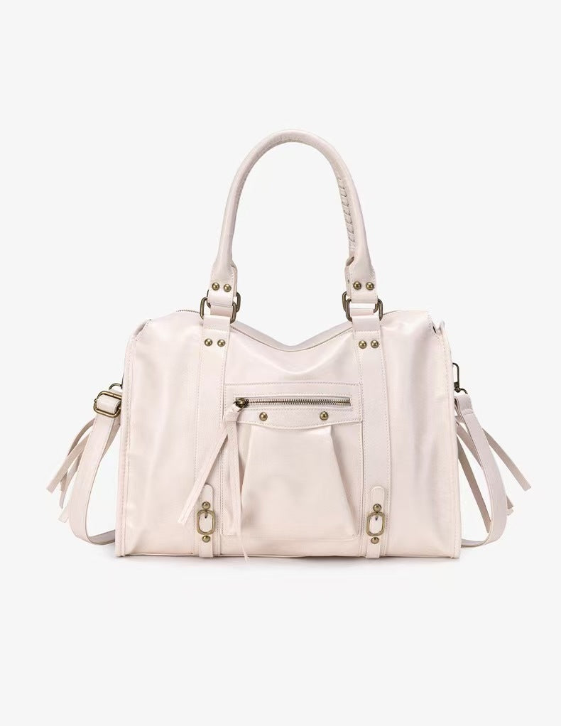 Large Capacity Retro Rivet Shoulder Crossbody Bag