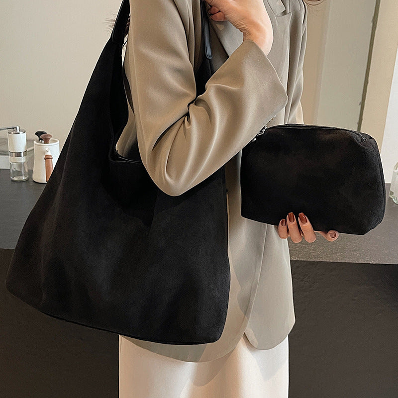 Large Capacity Shoulder Underarm Bag Casual All-match Commuter Tote Bag