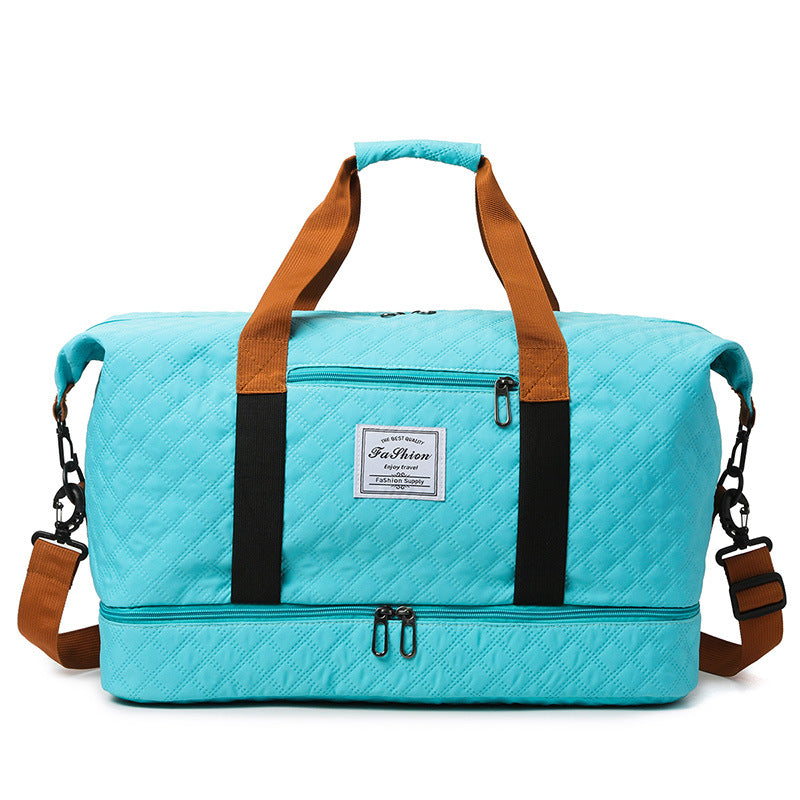 Large-capacity solid-color travel bag