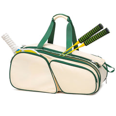 Off-white with green