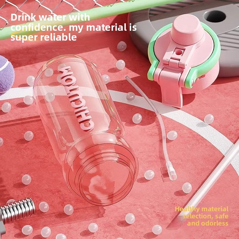 Large Capacity Sports Water Bottle High Temperature Resistant