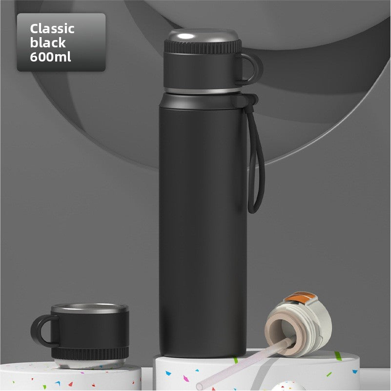 Large-capacity stainless steel water cup with high appearance level