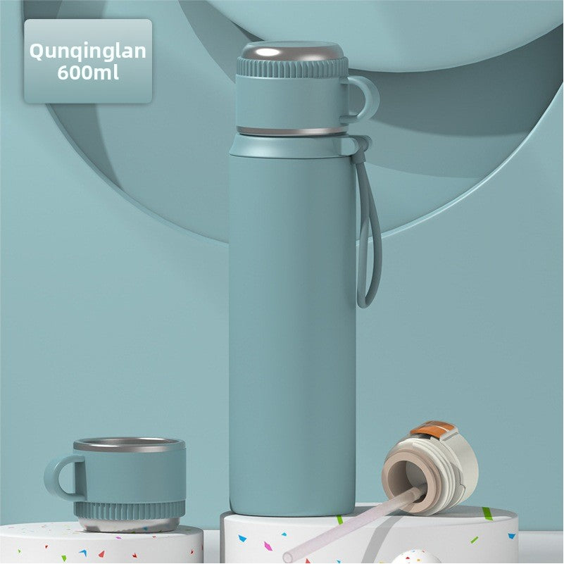 Large-capacity stainless steel water cup with high appearance level