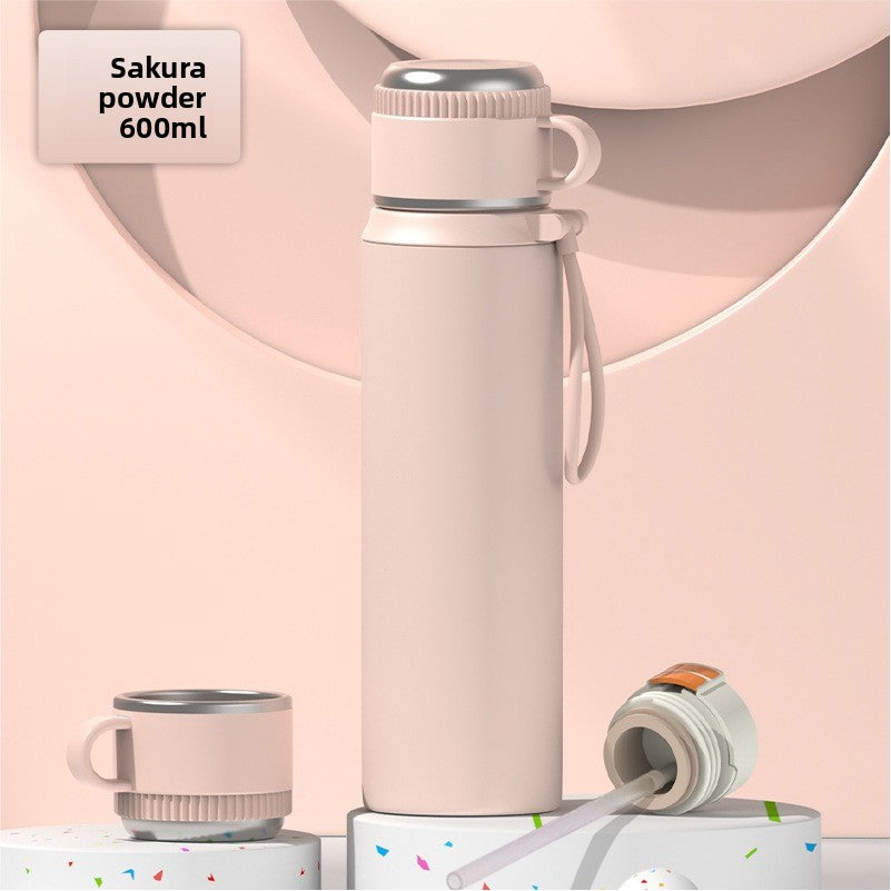 Large-capacity stainless steel water cup with high appearance level