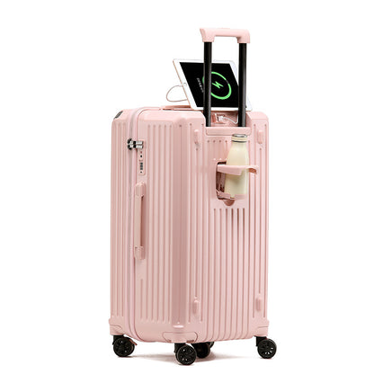 Large-capacity suitcase for women with a handle
