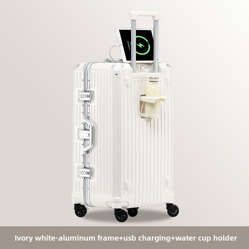 Large-capacity suitcase for women with a handle