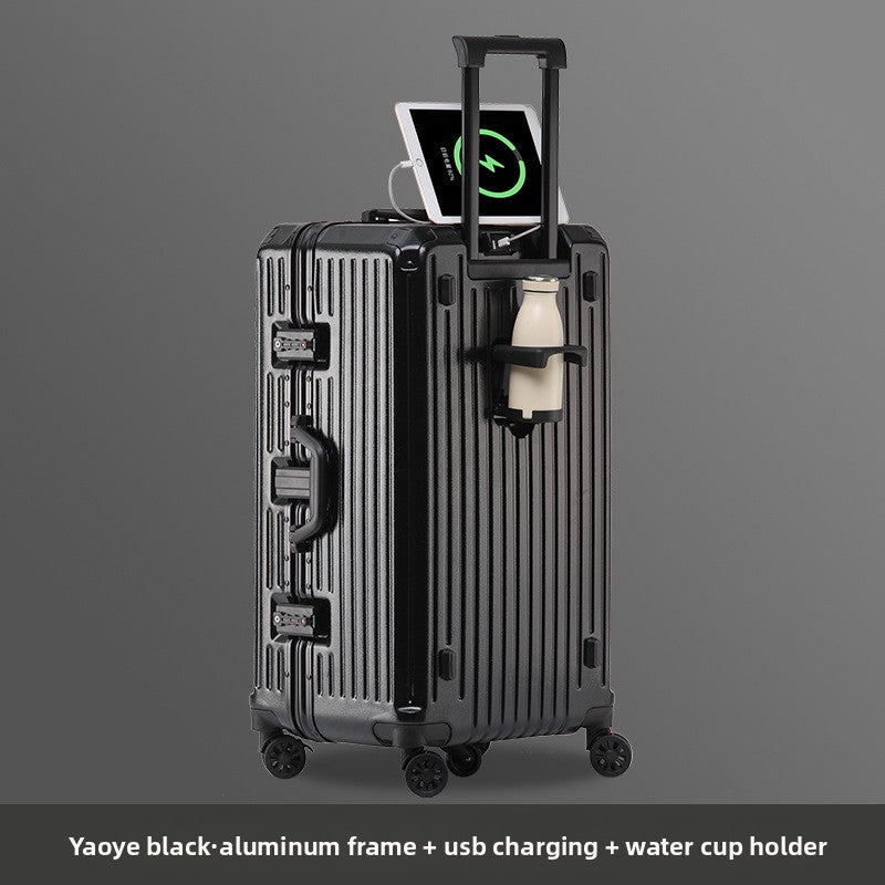 Large-capacity suitcase for women with a handle