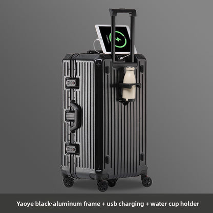 Large-capacity suitcase for women with a handle