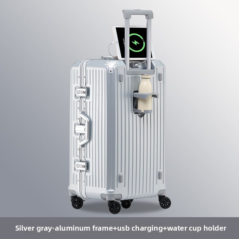 Large-capacity suitcase for women with a handle