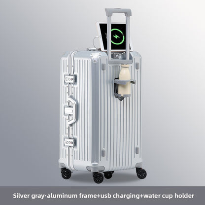 Large-capacity suitcase for women with a handle