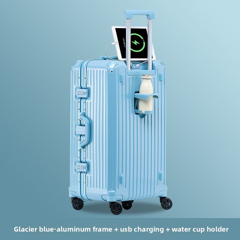 Large-capacity suitcase for women with a handle