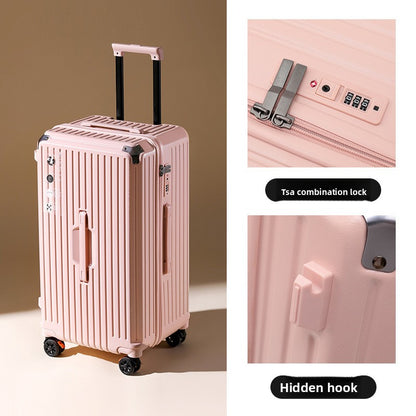 Large-capacity suitcase for women with a handle