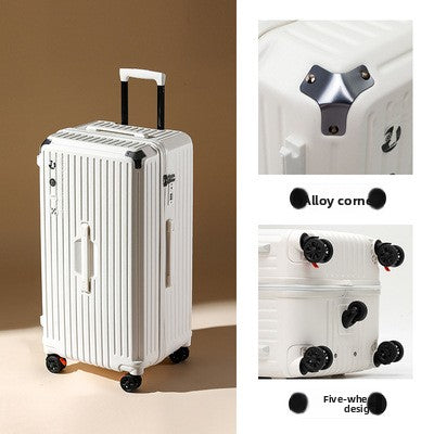Large-capacity suitcase for women with a handle