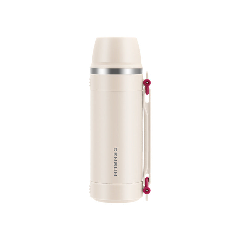 Large-capacity thermos bottle