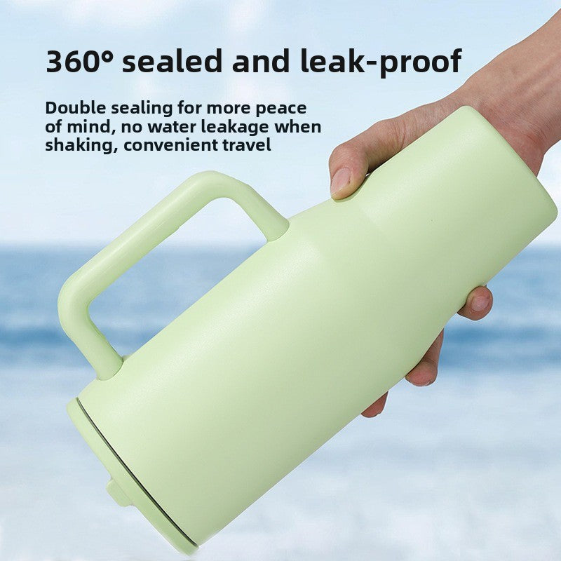 Large-capacity thermos mug