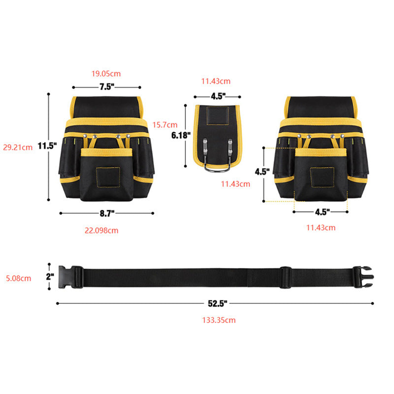 Large-capacity tool pouch
