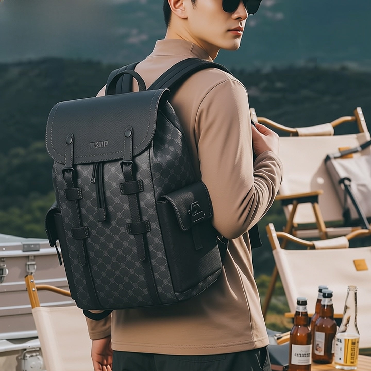 Large-capacity travel backpack