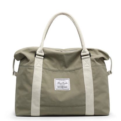 Large-Capacity Travel Bag with Pull Rod Compatibility