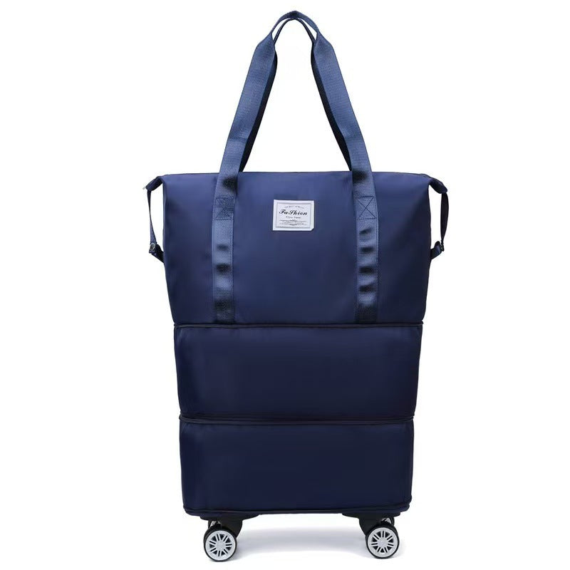 Large Capacity Travel Bag with Universal Wheels Waterproof Expandable Luggage Bag