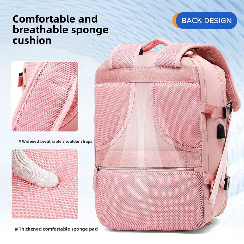 Large Capacity Waterproof Nylon Backpack for Travel and School