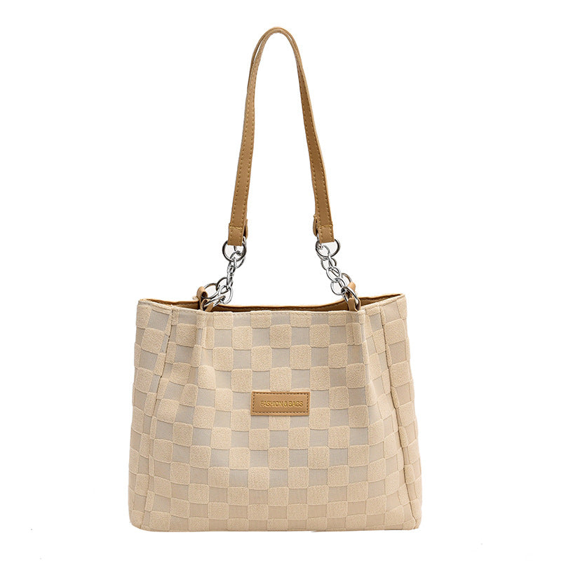 Large-capacity women’s shoulder bag